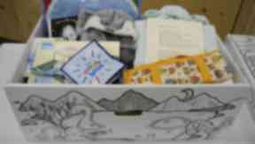 Baby box: Filled with useful items for new parents.