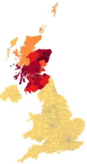 Map: Petitioners come from across Scotland.