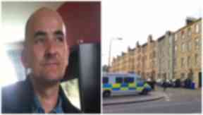 Flat: Paramedics tried to save Colin Skilbeck.