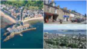 Clockwise from left: North Berwick, Banchory and Dundee.