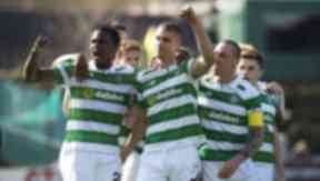 Dedryck Boyata and Jozo Simunovic celebrate for Celtic.