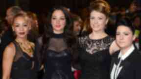 Lucy Spraggan (right) with former X Factor judge Tulisa (second from left)