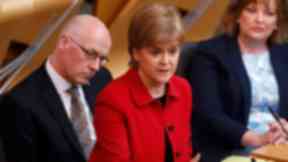 Mandate: Nicola Sturgeon appealed to MSPs to support her plans.