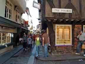 The Shambles in York has been named the prettiest street in Britain.