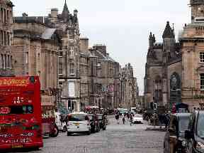 The Royal Mile in Edinburgh's Old Town came second in the survey.