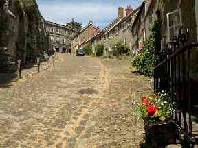 Gold Hill in Cambridge was featured in adverts for Hovis bread.