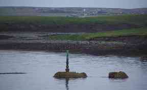 The Beasts of Holm, where the yacht crashed in 1919.