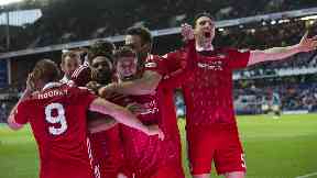 Decisive: Ryan Christie doubled Aberdeen's lead