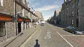 The alleged attack took place in George Street, Aberdeen.