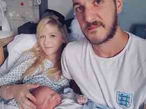 Chris Gard and Connie Yates with Charlie