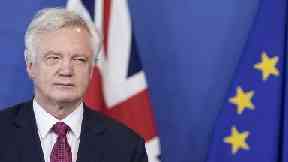 David Davis: First day of Brexit talks .