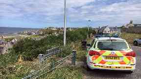 Land Street: A woman was found on flames in Buckie.
