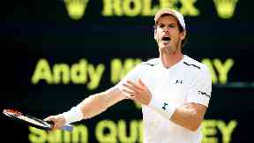 Disappointment: Andy Murray will not hold on to the Wimbledon title.