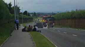 'Destroyed': Firefighters tackled car blaze in South Lanarkshire.