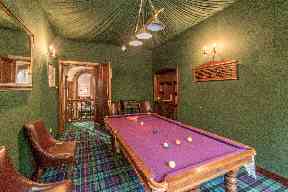 Games room comes complete with snooker table.