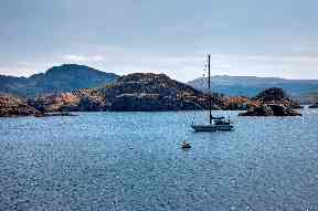 The Isle of Risga can only be accessed by boat.