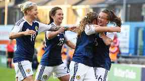 History makers: Scotland's women qualify for their first major competition.