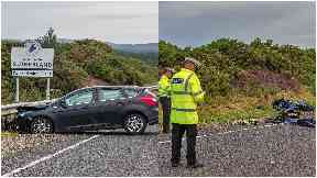 Dornoch Bridge: A man is in a critical condition after the crash on the A9.