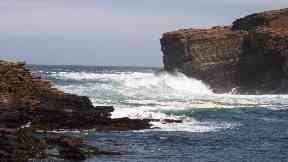 Yesnaby: A car was found in the sea in Orkney.