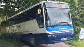 A93: Police were called to assist in recovering the Stagecoach bus.