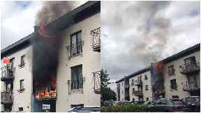 Edinburgh: Firefighters are tackling the blaze on East Pilton Farm Place.