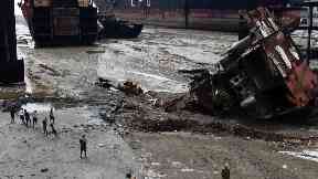 Graveyard: Rusting hulks in Chittagong, Bangladesh.