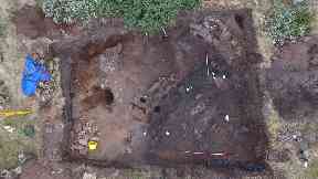 Remains: New discovery at Burghead Fort.