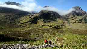 Glen Coe: Popular walking and climbing destination.