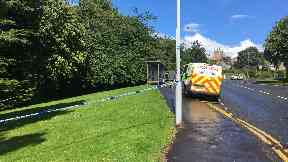Attack: Area was cordoned off.