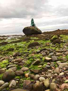 Mermaid on the rocks.