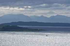 Greys and blues over the loch.