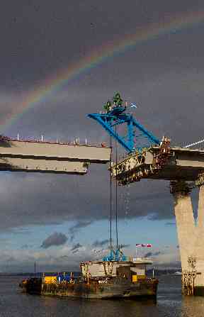 It is the longest three-tower, cable-stayed bridge in the world.