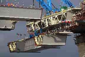 Concrete was laid down below the water level.
