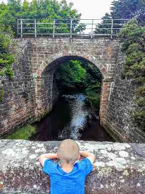 Rosskeen bridge, fascinated by the water flowing into the cromarty firth.