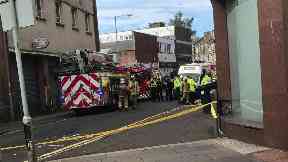 Nelson Street: Road has been blocked off.