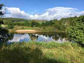 A peaceful morning view of the River Spey.