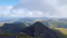Geraldine's son captured the view from Ben More on Mull.