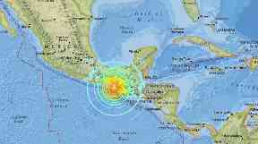 The earthquake struck just before midnight on Thursday in Mexico.