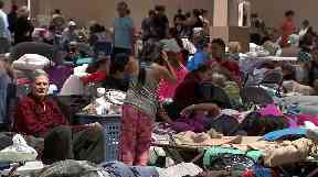 Many shelters in Florida are already full.