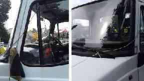 Windscreen: Homemade device.