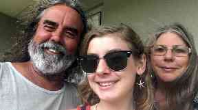 Carol Walterson Stroud shows her, right, with her granddaughter Sierra Costello, 12 and her husband Tim.