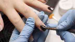 Nail bar: People were allegedly forced to work.