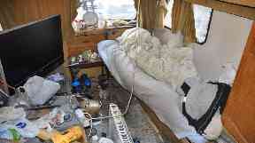 The squalid conditions the men were forced to live in.