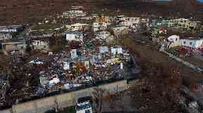 The aftermath of Hurricane Irma in the Cole Bay community of St. Martin.