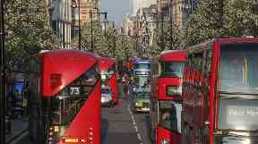 The collision happened on London's Oxford Street on Tuesday afternoon.