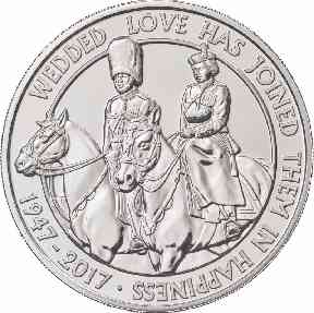 The new coin shows the pair's love of horses.