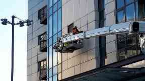 Glasgow Harbour: Cladding tests were carried out following the Grenfell fire.