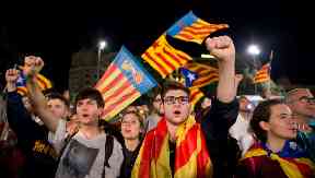 Catalonia: The UK Government said it will not recognise the declaration of independence.