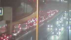 Glasgow Airport: Drivers advised to avoid section of M8.