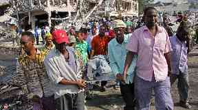 The death toll from the Mogadishu blast is expected to rise.